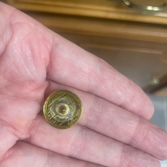 Upcycled Chanel buttons into pierced earrings. - Picture 7 of 7